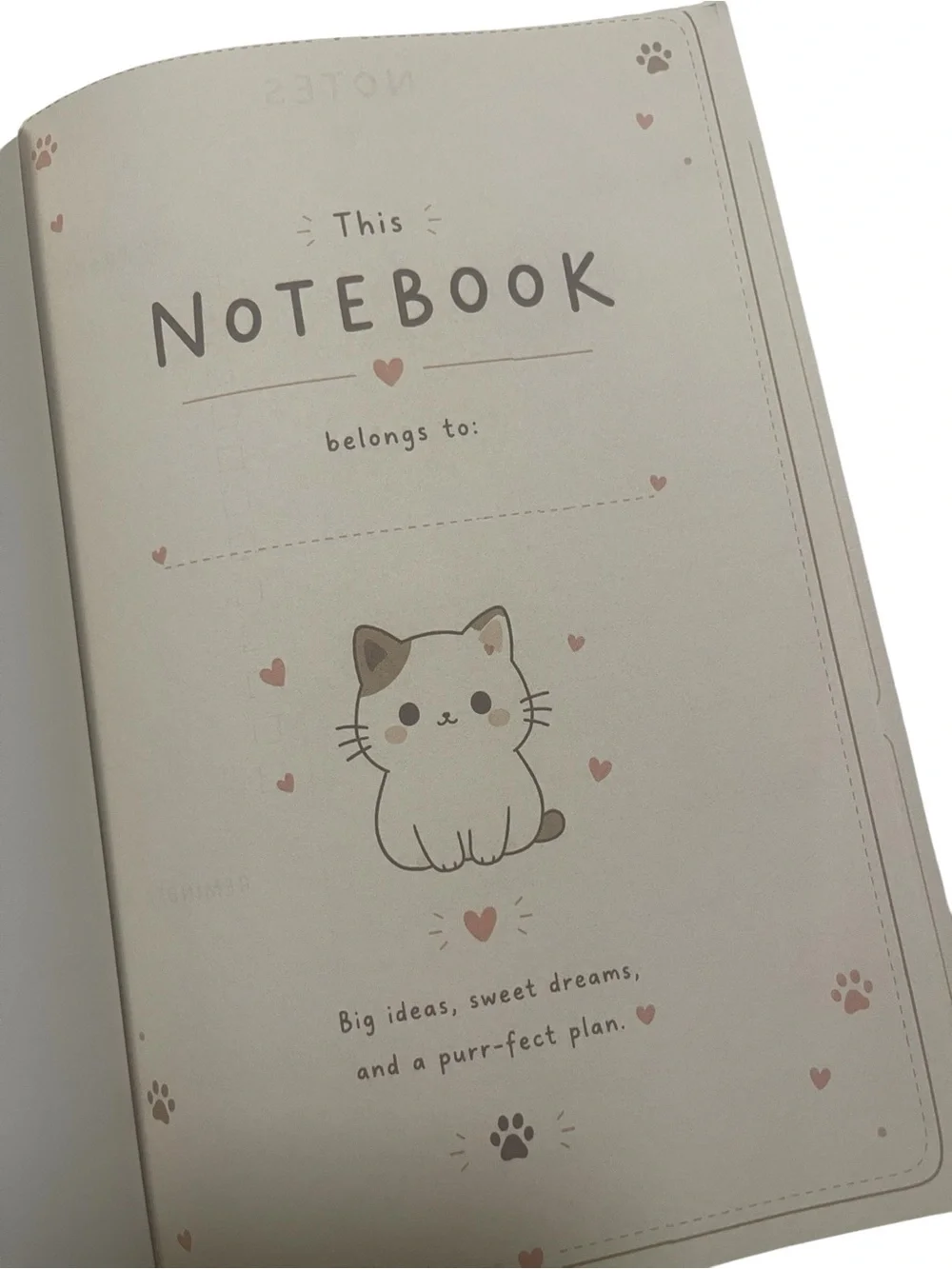 NWT Cute Cat Notebook Planner